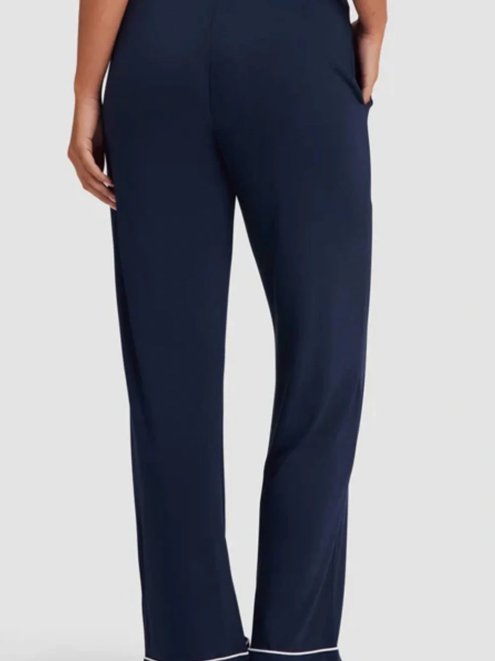Cozy Earth Women’s Bamboo Stretch-Knit Pajama Pant - Navy - Size S NWT - Picture 3 of 4